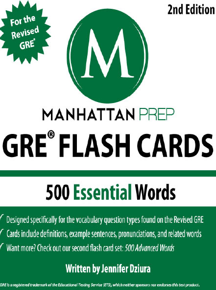 GRE Flashcards 500 Essential Words